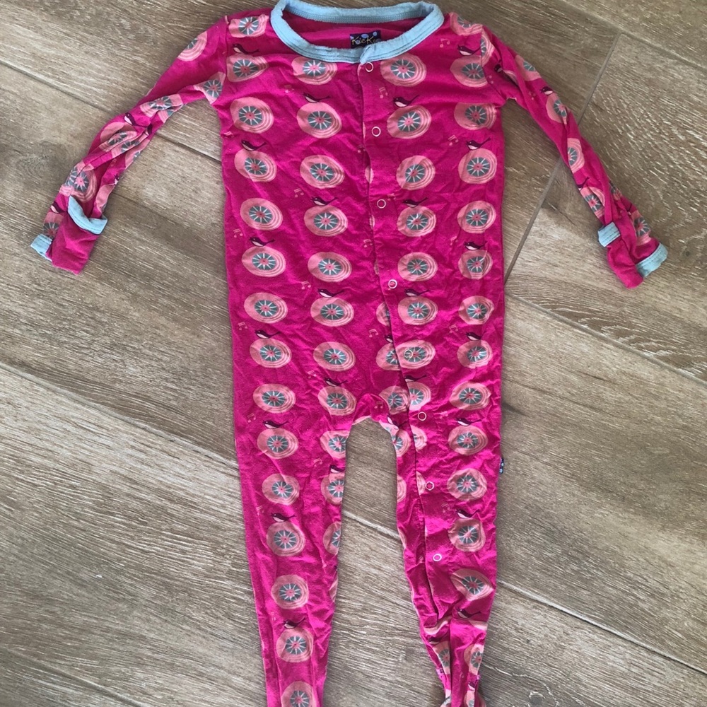 Kickee Pants Calypso Record Footie w/snaps